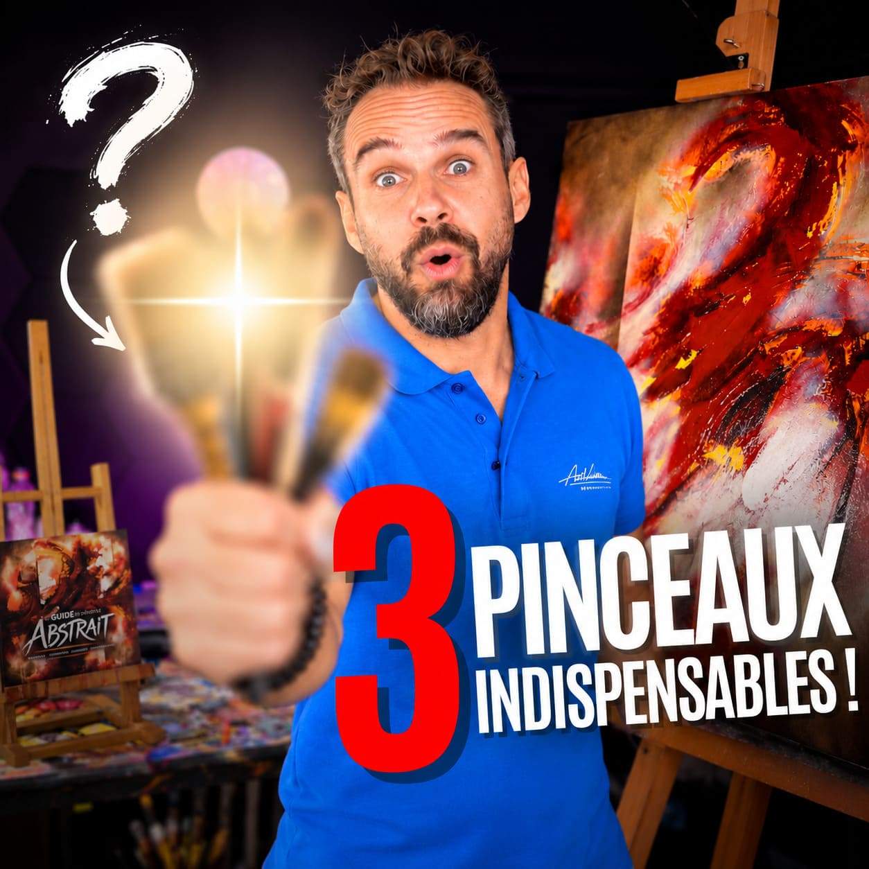 Quels pinceaux utiliser pour la peinture abstraite ? Mes 3 indispensables