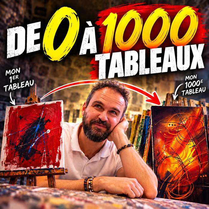 De 0 à 1000 tableaux : mon parcours d’artiste peintre