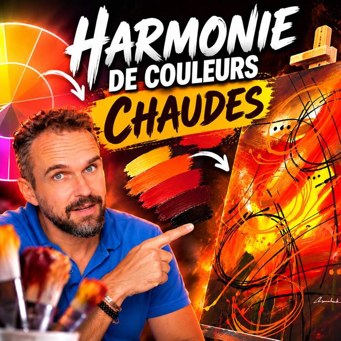 Comment créer une belle harmonie de couleurs adjacentes en peinture abstraite ?